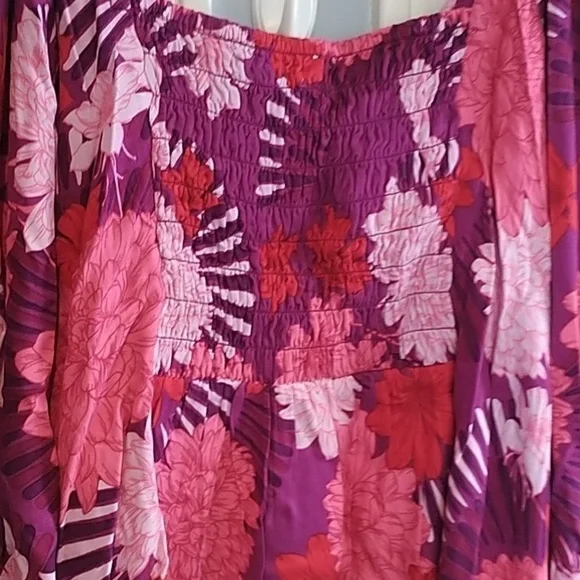 Sofia Vergara Bustier Floral Peasant Top 3X - Picture 8 of 12